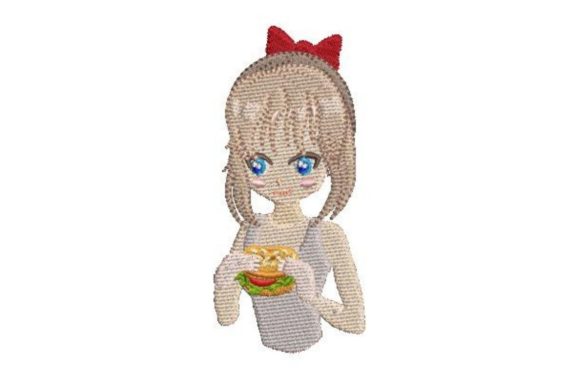 Anime Style Girl Eating: A Seasonal Design Review