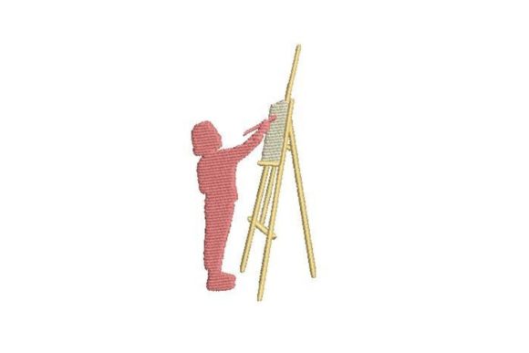 Child Painting: A Heartfelt Embroidery Design for Personalized Gifts