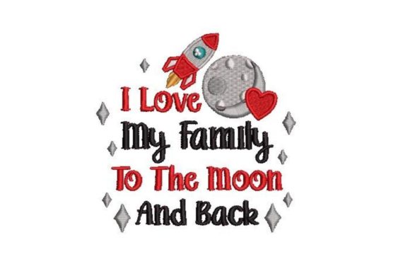 I Love My Family Embroidery Design Review