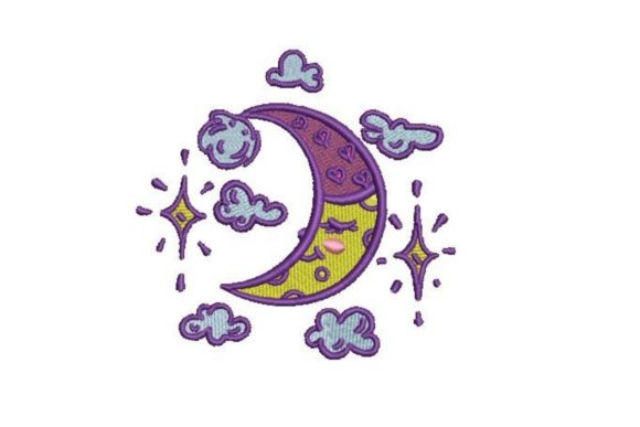 Moon with Sleeping Hat Review for Holiday Embroidery