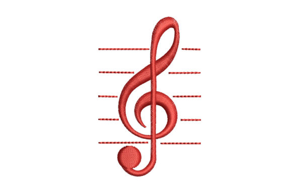 Musical Symbol Embroidery: A Designer's Take on This Clever Gift Idea