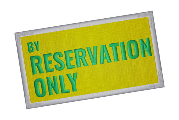 Reservation Sign: A Designer's Review for Craft Fairs